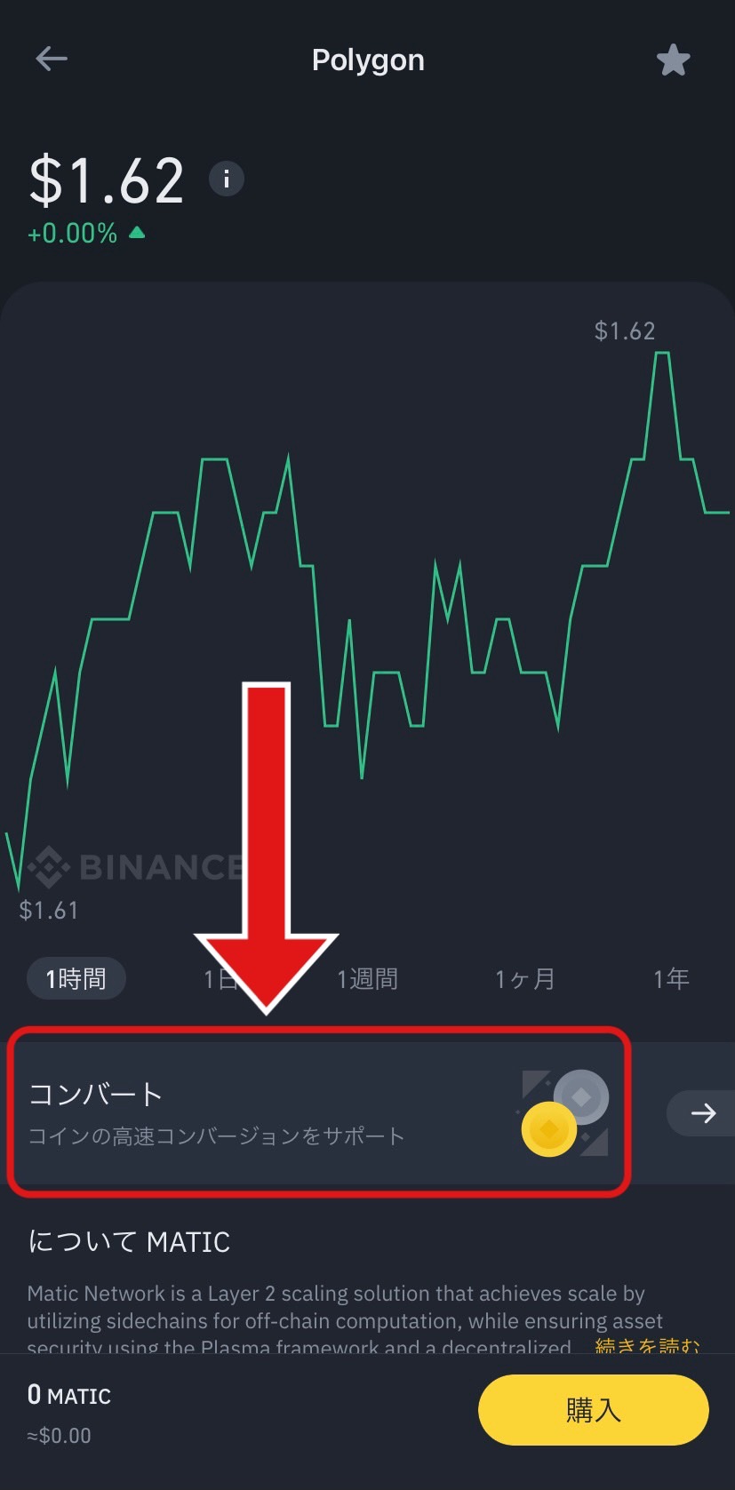 ポリゴンの買い方の写真