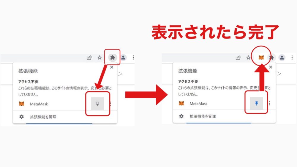 メタマスクの登録・作成の写真